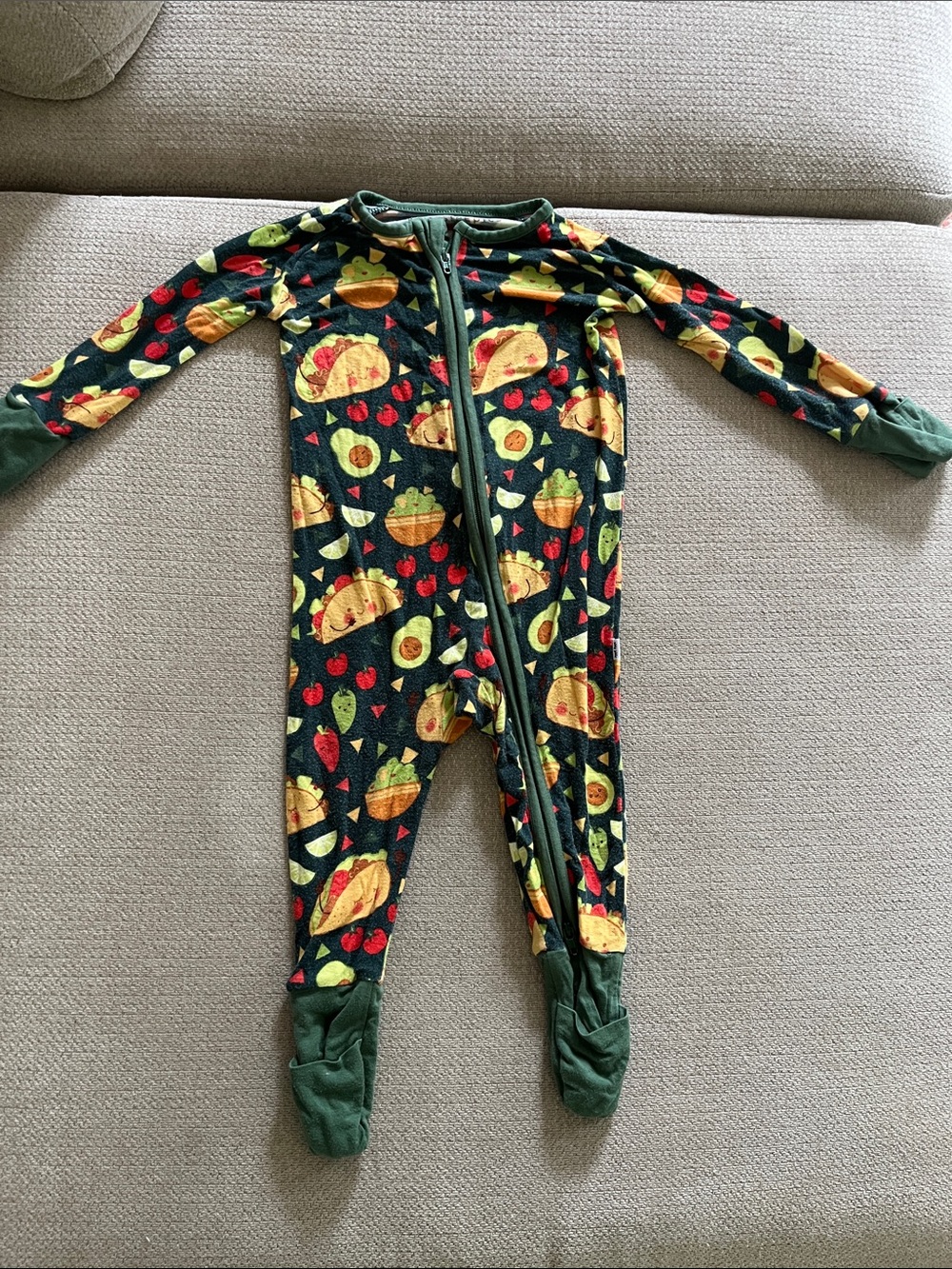 Little Sleepies taco night pajamas 3-6m